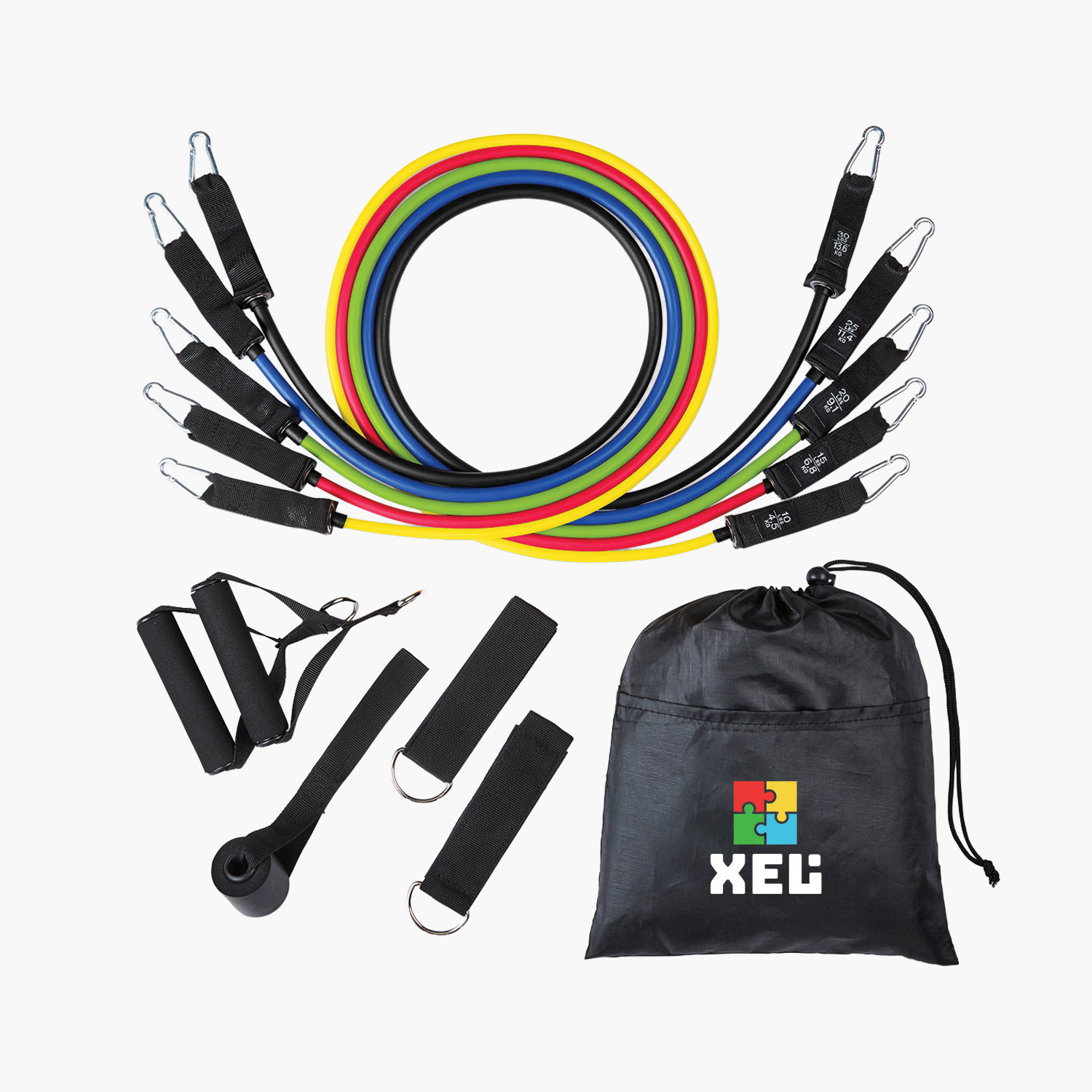 Ultimate Resistance Band Fitness Set - Full Color | Marco Promos