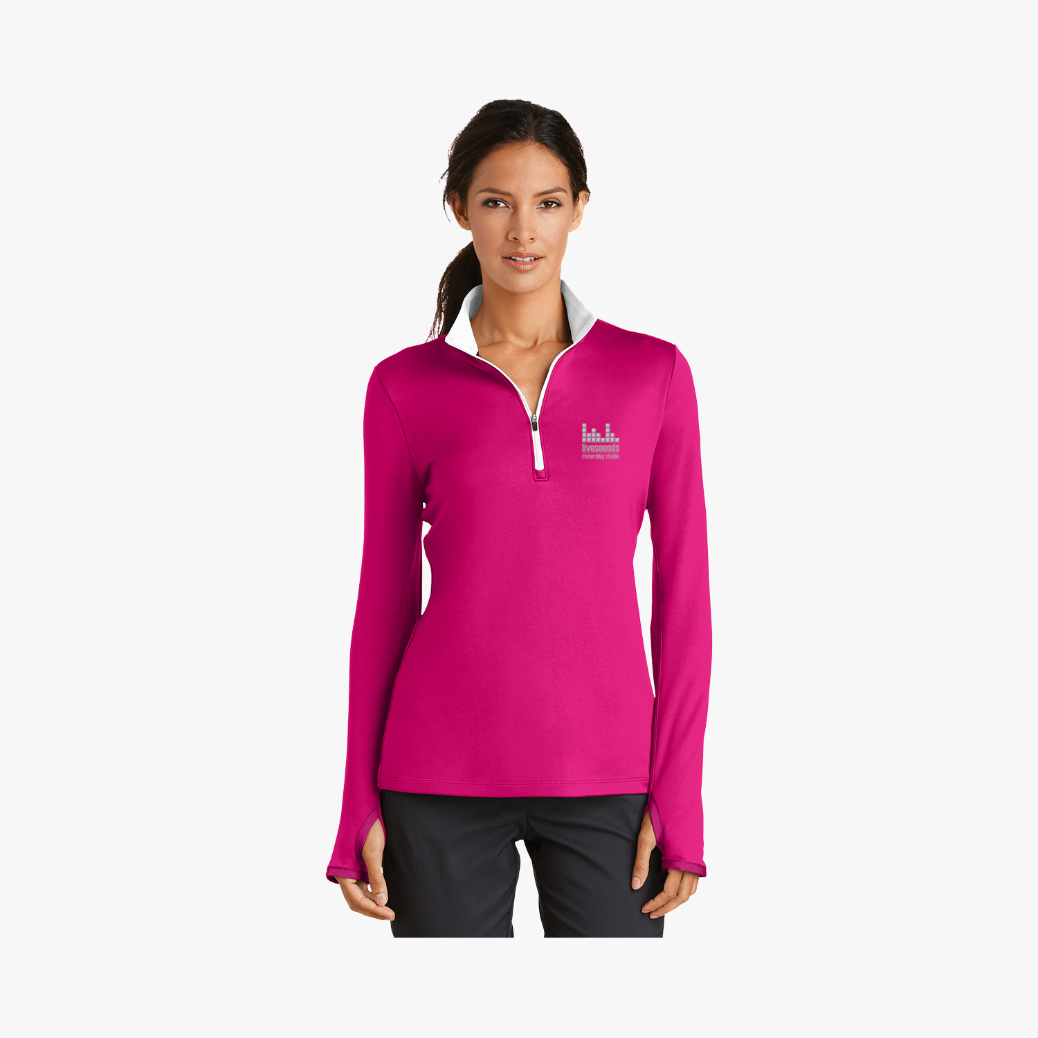 Nike Dri-Fit Stretch 1/2-Zip Pullover - Women's, WE-16011W - Marco Promos