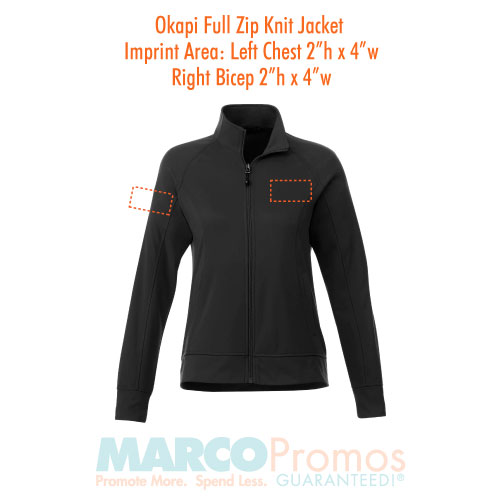 Random Sampling Business Okapi Full Zip Knit Jacket - Women's - 24-Hour Production | Marco Promos