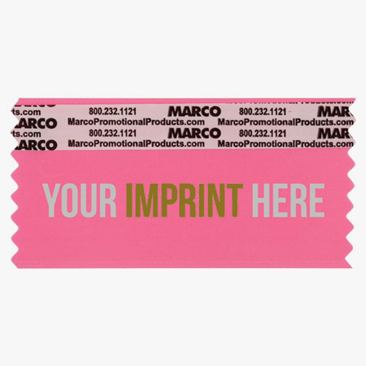 4 x 2 Horizontal Ribbon - Custom Title - 2 Color Imprint, H2-CUSTOM2C ...