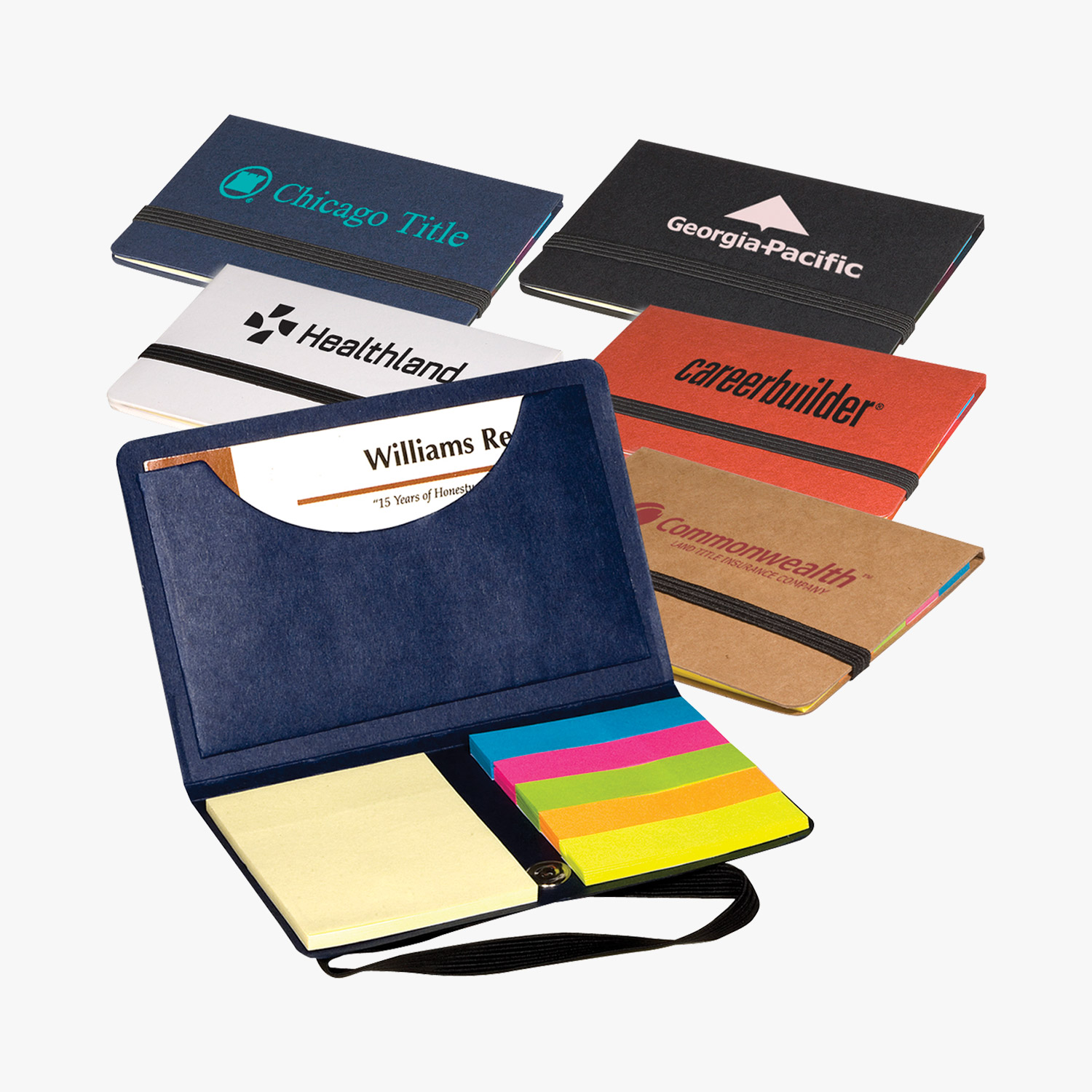 Business Card Holder Sticky Notes, OFE14079 Marco Promos