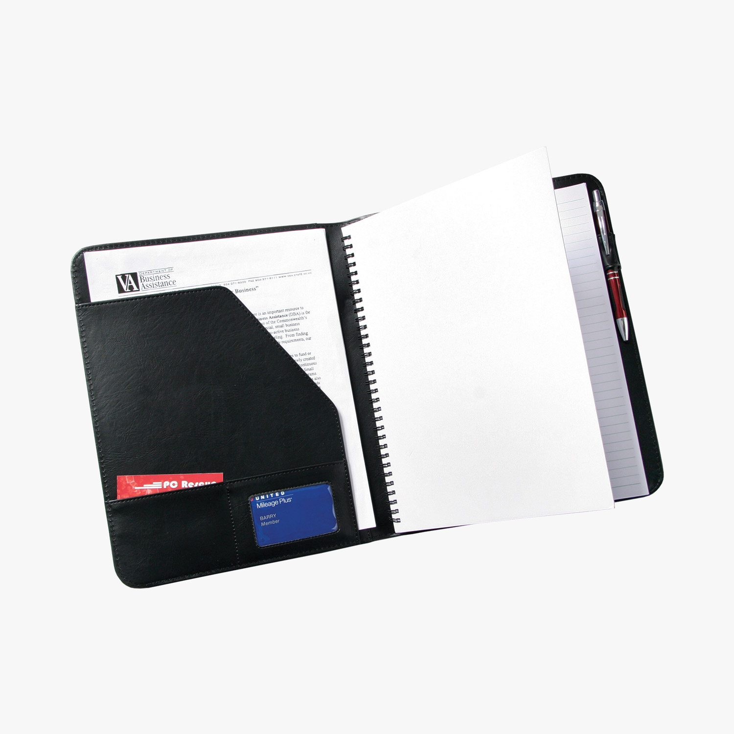Deluxe Padfolio with Spiral Notebook, WP1000 Marco Promos
