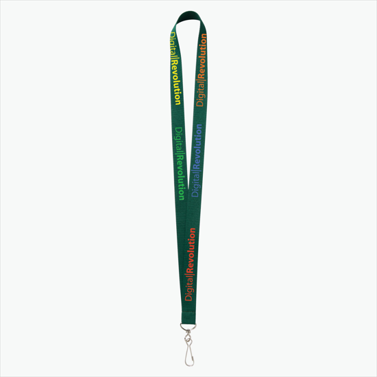 Plan Ahead & Save - 3/4 Economy Poly-Dye Full-Color Printed Lanyard w/J-Hook