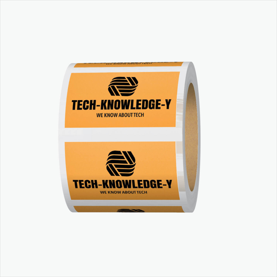 Adhesive Roll Labels - 1 1/4h x 2w Rectangle - Roll of 1000