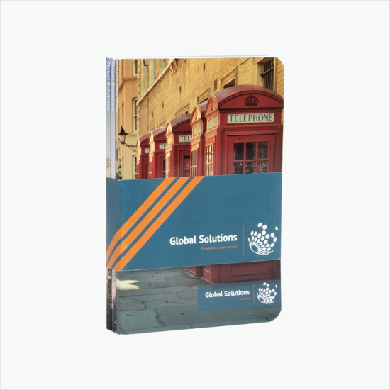 Full Color Mini Notebook 3-Pack with Band