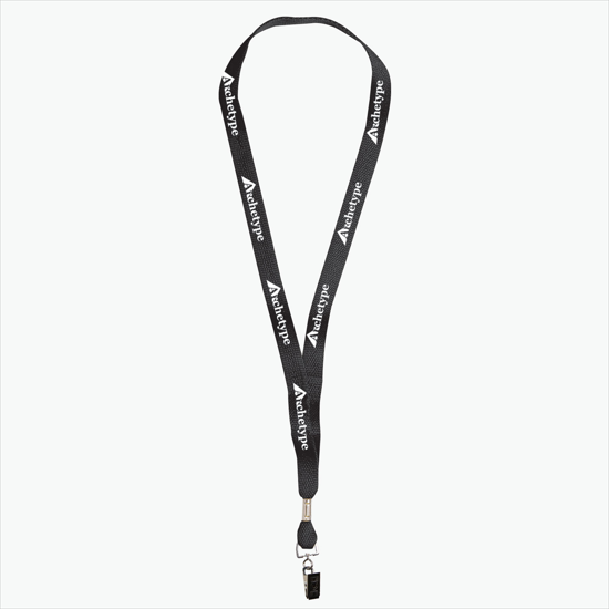 5/8 One Ply Cotton Lanyard - Swivel Bulldog Clip