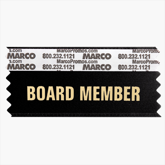 BOARD MEMBER Horizontal Ribbon - 3 1/2 x 1 5/8