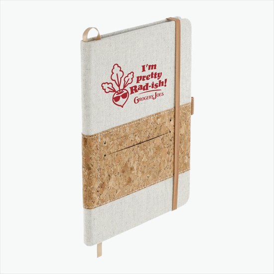 5 1/2 x 8 1/2 Recycled Cotton and Cork Notebook