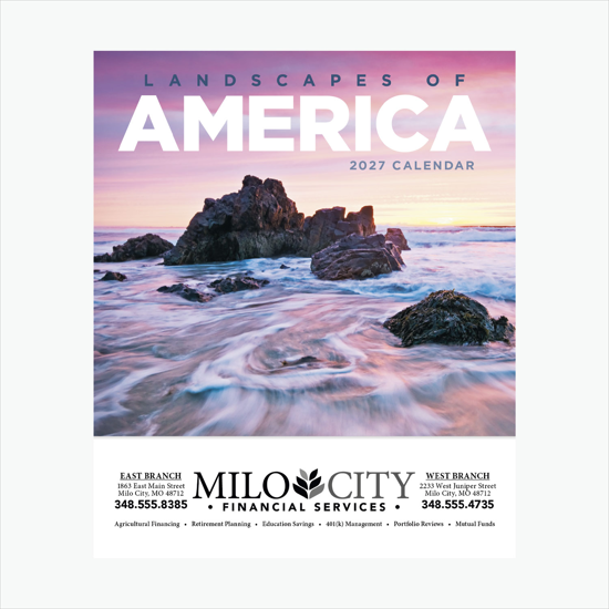 Mini Wall Calendar - Landscapes of America