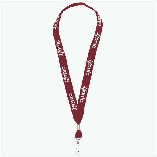1 One Ply Cotton Lanyard - Swivel J-Hook