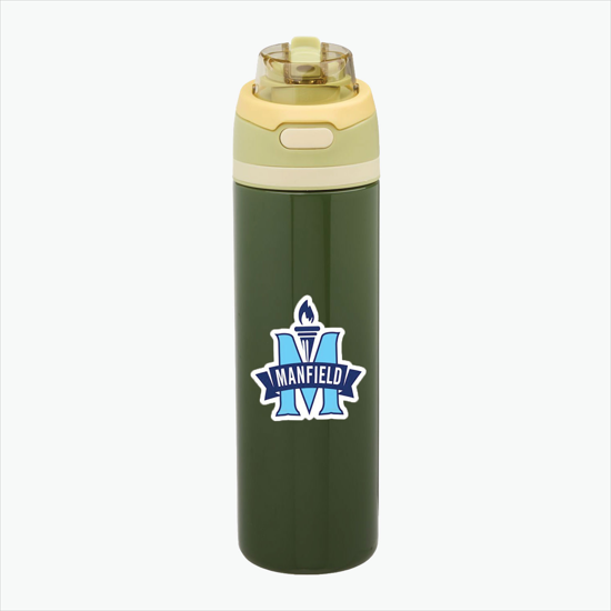 28 oz Elvin Recycled Bottle with Dual Function Lid - Full Color