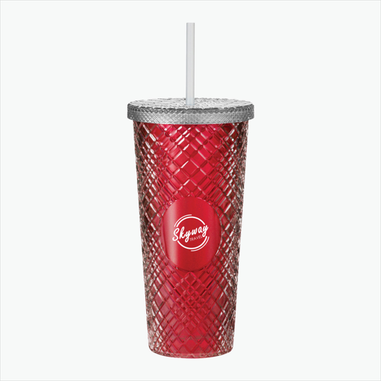 22 oz Sparkle Straw Tumbler - 24-Hour Production
