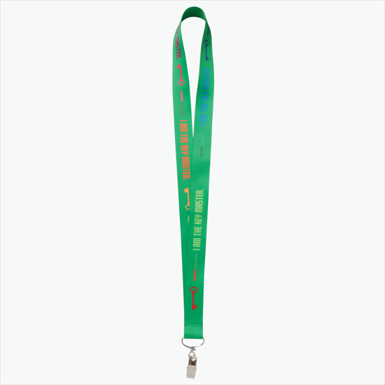 Plan Ahead & Save - 1 Economy Poly-Dye Full-Color Printed Lanyard w/Swivel Bulldog Clip