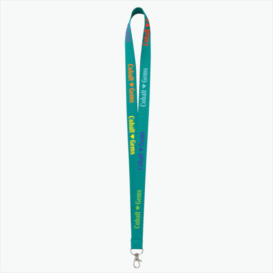 Plan Ahead & Save - 3/4 Economy Poly-Dye Full-Color Printed Lanyard w/Lobster Claw