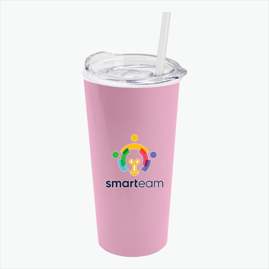 18 oz Road Master Tumbler with Slide Lid and Straw - Full Color
