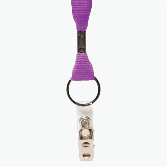 MARCO 5/8 Economy Polyester Lanyard - Vinyl Snap w/Bulldog Clip