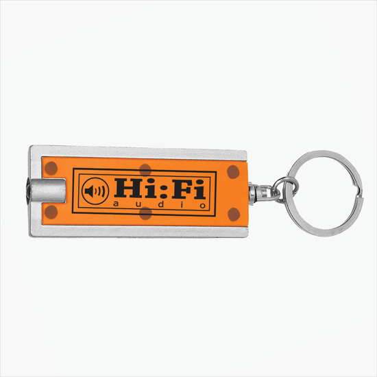 Rectangular Flashlight Keychain