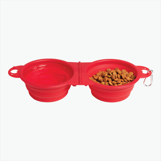 Top Tail Double Collapsible Pet Bowl