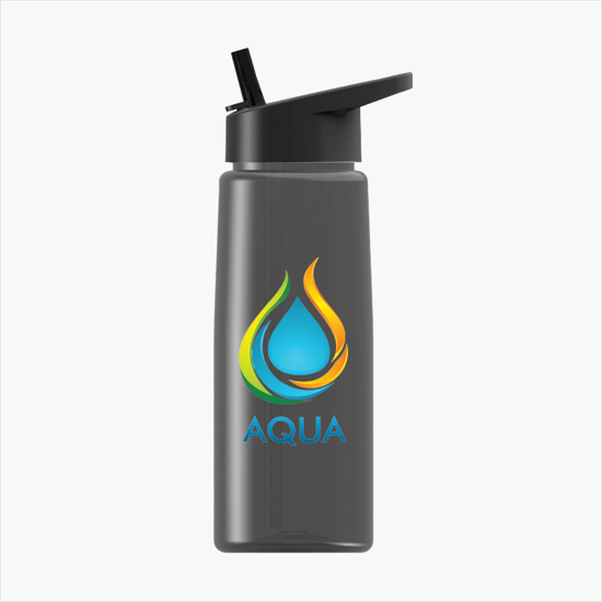 26 oz. Tritan Flair Bottle w/Flip Straw Lid - Full Color