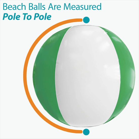12 Two-Tone Beach Ball