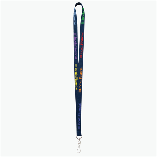Plan Ahead & Save - 5/8 Economy Poly-Dye Full-Color Printed Lanyard w/J-Hook