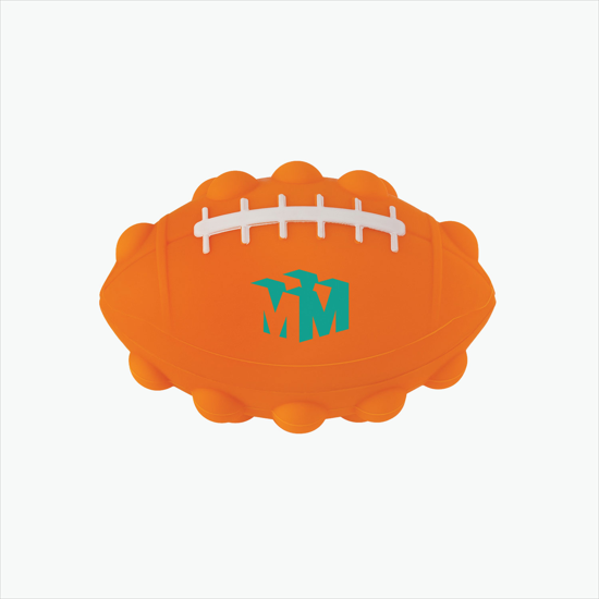 Football Push Pop Bubble Stress Reliever