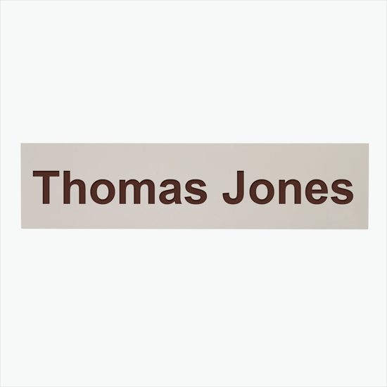 2-Ply Name Plate - 2 x 8 - Engraved Only