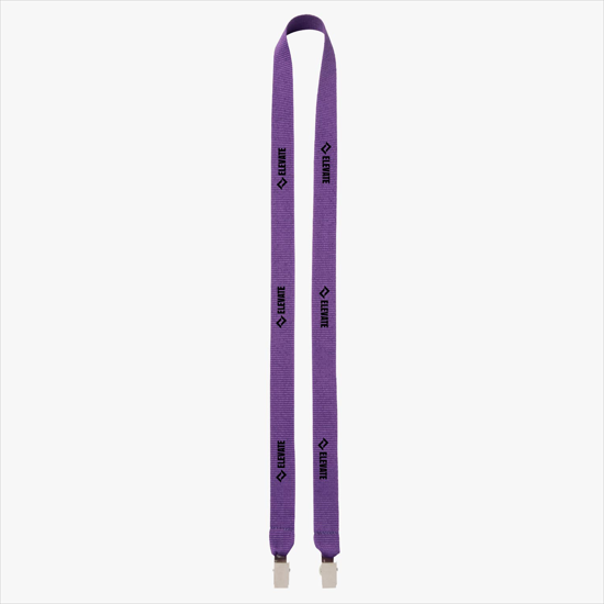 Plan Ahead & Save 3/4 Double-End Polyester Lanyard w/Double Non-Swivel Bulldog Clip