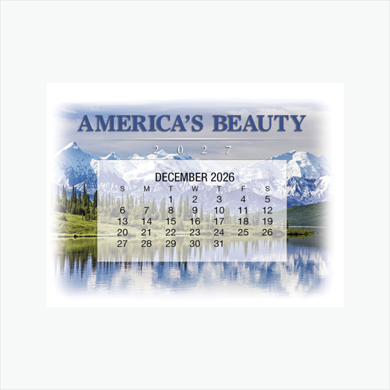 Compact Desk Calendar - America's Beauty