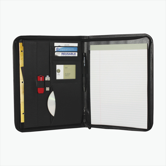 Elite Padfolio with Zipper Closure
