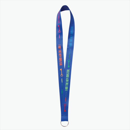 Plan Ahead & Save - 1 Economy Poly-Dye Full-Color Printed Lanyard w/Key Ring