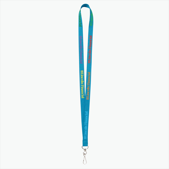Plan Ahead & Save - 5/8 Economy Poly-Dye Full-Color Printed Lanyard w/J-Hook