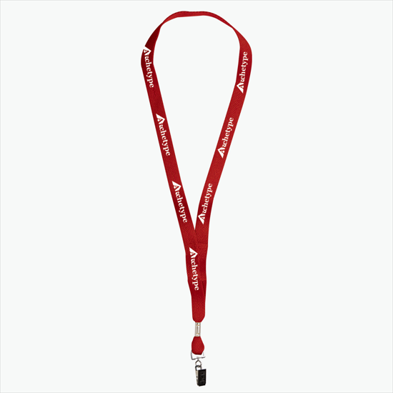 5/8 One Ply Cotton Lanyard - Swivel Bulldog Clip