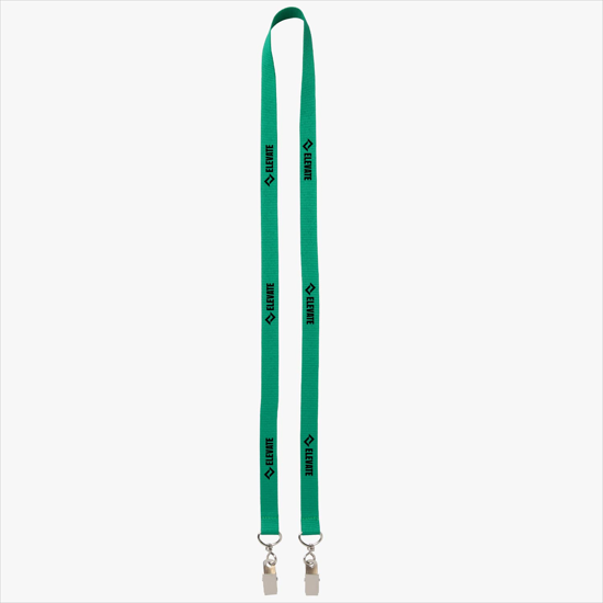 Plan Ahead & Save 5/8 Double-End Polyester Lanyard w/Double Swivel Bulldog Clip