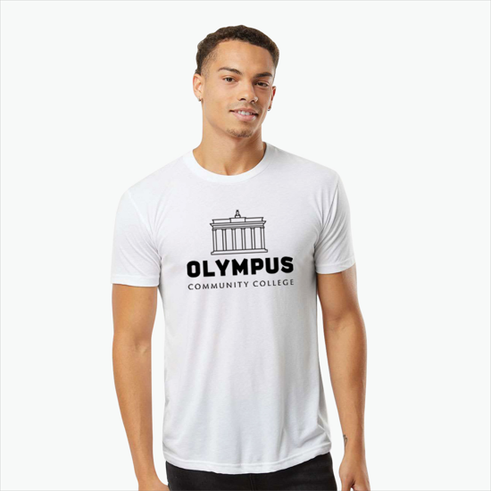 Next Level Men's Tri-Blend Crew T-Shirt - Heather White