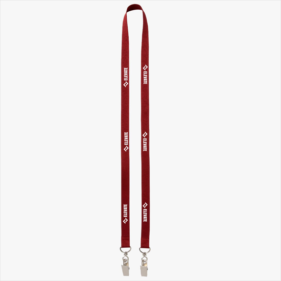 Plan Ahead & Save 5/8 Double-End Polyester Lanyard w/Double Swivel Bulldog Clip