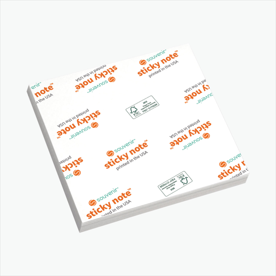 3 x 3 Souvenir® StickyNote - 25 Sheets - 24-Hour Production