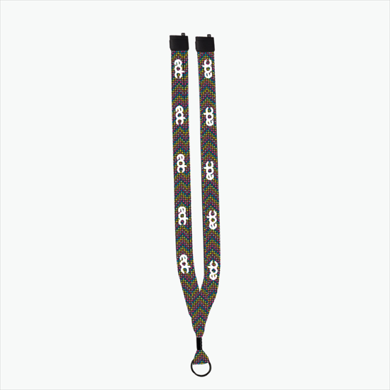 3/4 Vivid Choice Full Color Lanyard  - Metal Split Ring