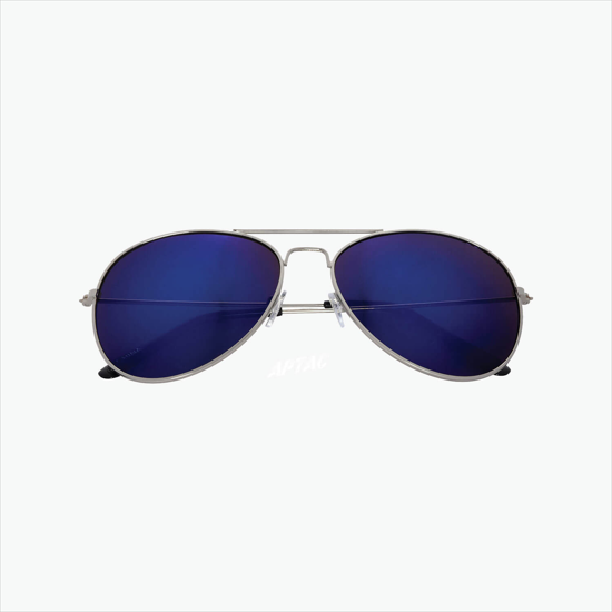 Color Mirrored Aviator Sunglasses