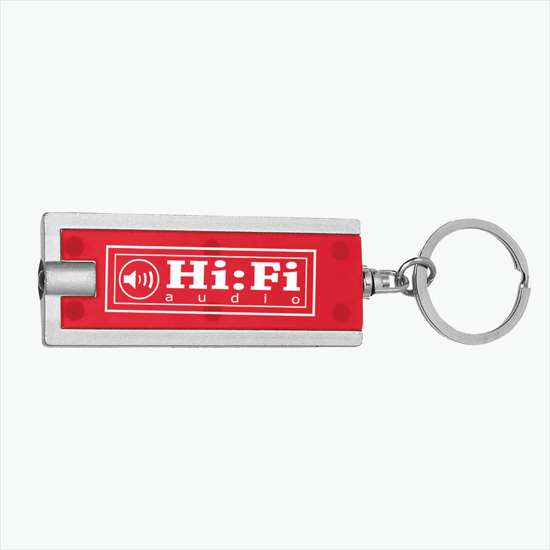 Rectangular Flashlight Keychain