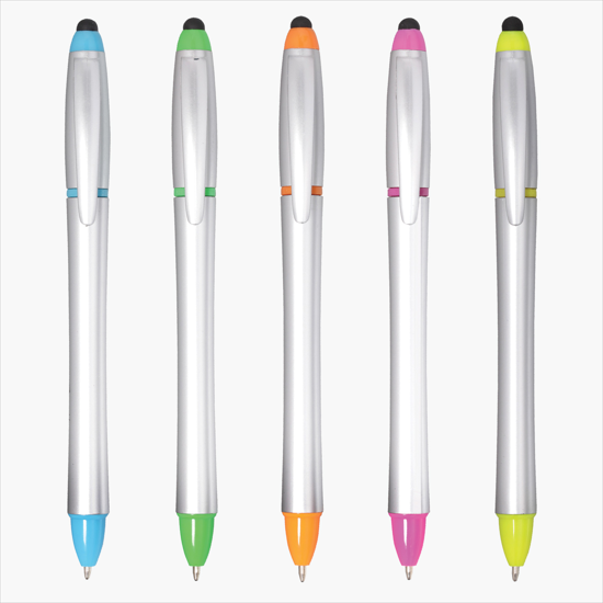 Stylus Highlighter Ballpoint Pen Combo
