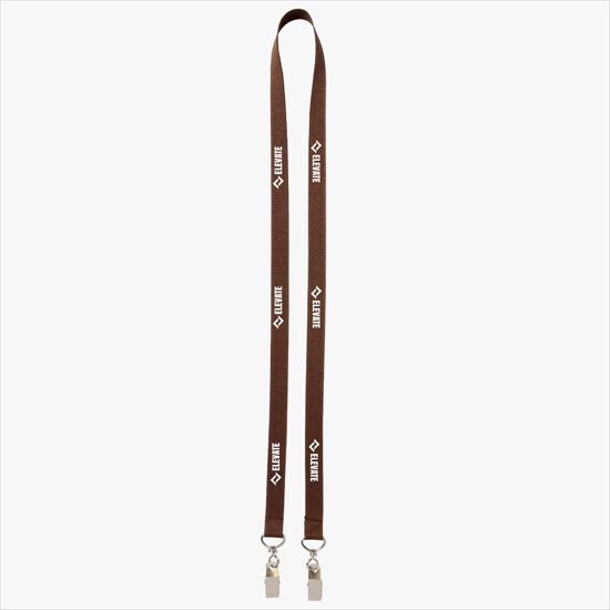 Plan Ahead & Save 5/8 Double-End Polyester Lanyard w/Double Swivel Bulldog Clip