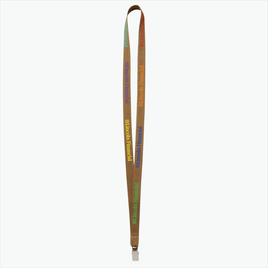 Plan Ahead & Save - 5/8 Economy Poly-Dye Full-Color Printed Lanyard w/Non-Swivel Bulldog Clip