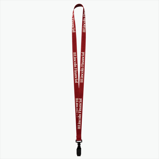 Plan Ahead & Save 5/8 Polyester Lanyard - Plastic Bulldog Clip