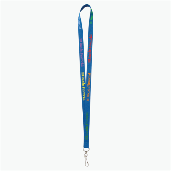 Plan Ahead & Save - 5/8 Economy Poly-Dye Full-Color Printed Lanyard w/J-Hook