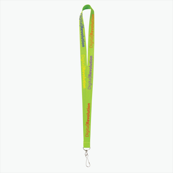 Plan Ahead & Save - 3/4 Economy Poly-Dye Full-Color Printed Lanyard w/J-Hook