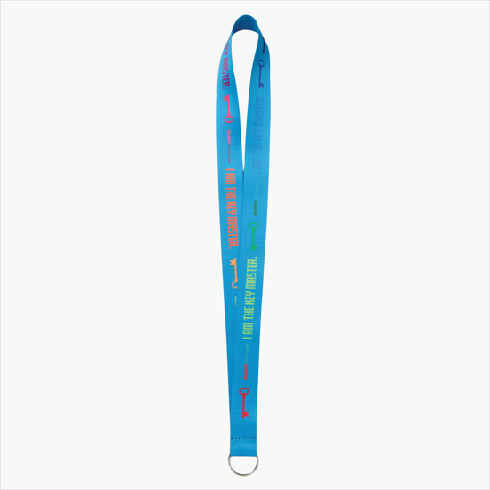 Plan Ahead & Save - 1 Economy Poly-Dye Full-Color Printed Lanyard w/Key Ring