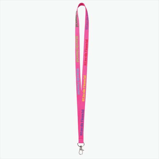 Plan Ahead & Save - 5/8 Economy Poly-Dye Full-Color Printed Lanyard w/Lobster Claw