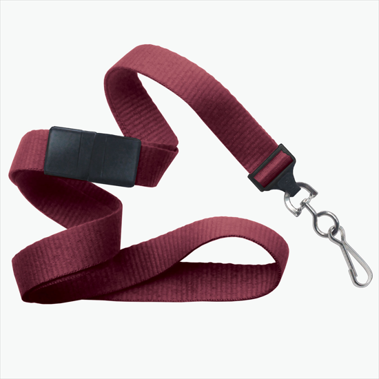 5/8 Breakaway Polyester Lanyard - Blank - Swivel Hook
