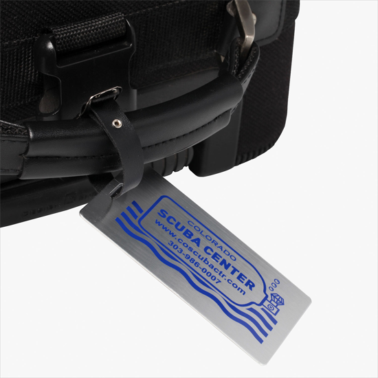 Brushed Aluminum Luggage Tag